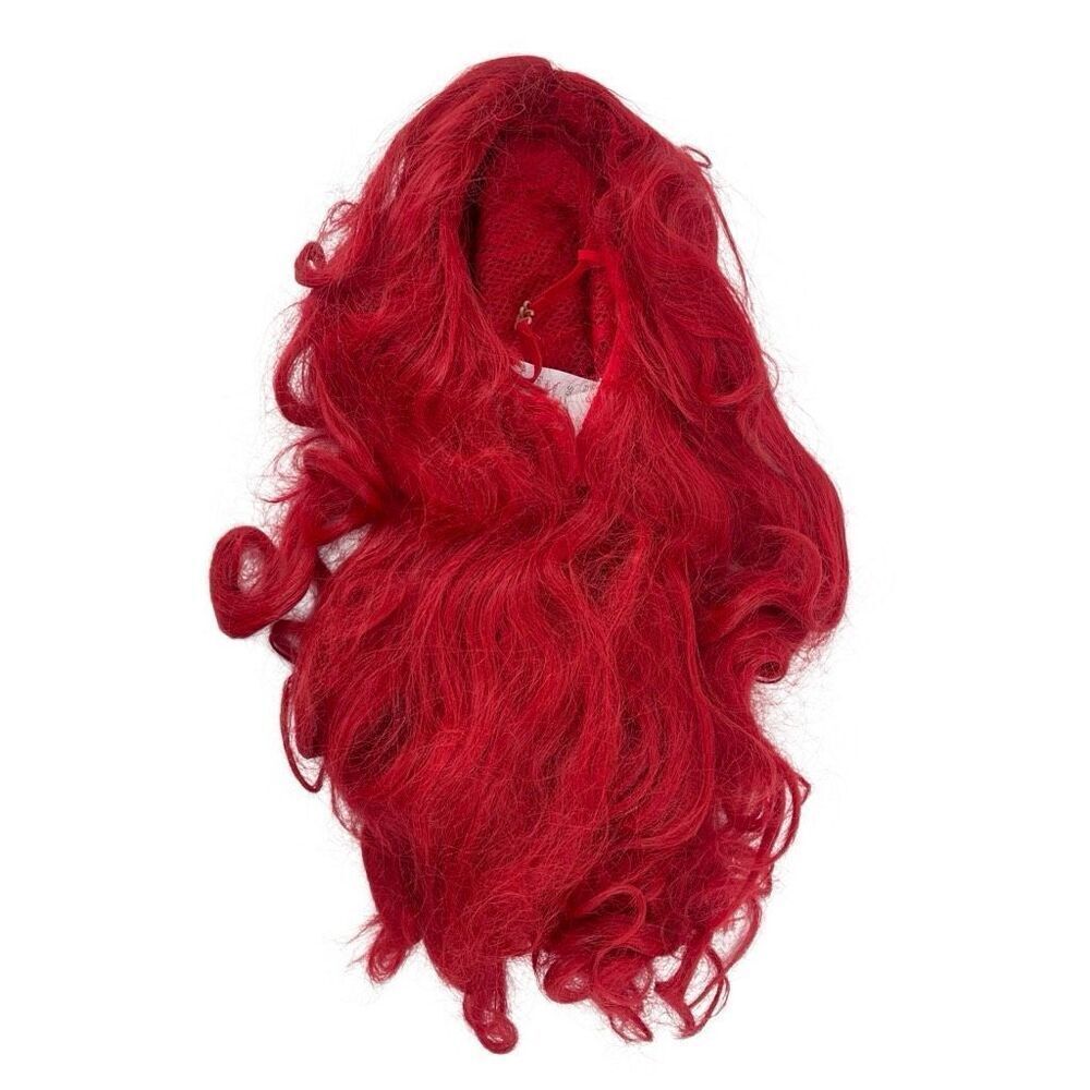 Disney Princess The Little Mermaid Ariel Red Deluxe Wig Kids Ages 4+ Halloween - Picture 9 of 14